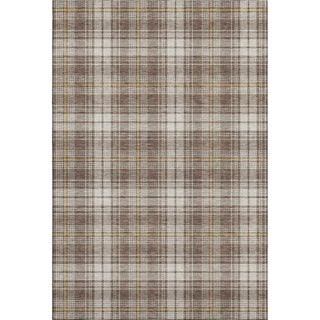 Piper Looms Mayfield Plaid AMF993 Brown Machine Washable Area Rug main image