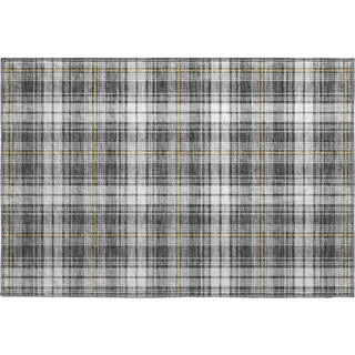 Piper Looms Mayfield Plaid AMF993 Charcoal Machine Washable Area Rug Scatter Main Image
