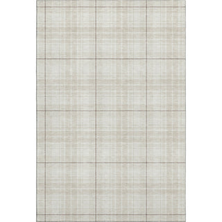 Piper Looms Mayfield Plaid AMF993 Ivory Machine Washable Area Rug main image