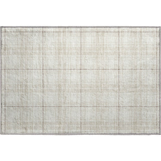 Piper Looms Mayfield Plaid AMF993 Ivory Machine Washable Area Rug Scatter Main Image