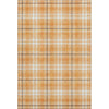 Piper Looms Mayfield Plaid AMF993 Orange Machine Washable Area Rug main image