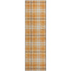 Piper Looms Mayfield Plaid AMF993 Orange Machine Washable Area Rug Runner Main Image