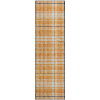 Piper Looms Mayfield Plaid AMF993 Orange Machine Washable Area Rug Runner Main Image