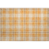 Piper Looms Mayfield Plaid AMF993 Orange Machine Washable Area Rug Scatter Main Image
