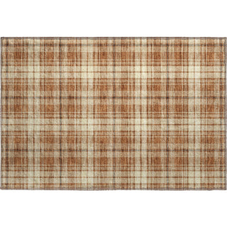 Piper Looms Mayfield Plaid AMF993 Paprika Machine Washable Area Rug Scatter Main Image