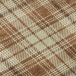 Piper Looms Mayfield Plaid AMF993 Paprika Machine Washable Area Rug Swatch Image