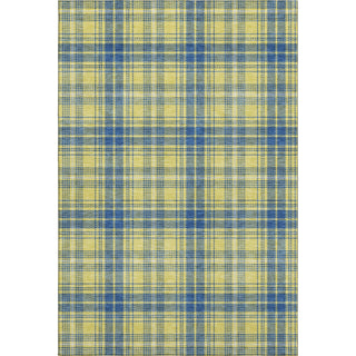 Piper Looms Mayfield Plaid AMF993 Yellow Machine Washable Area Rug main image