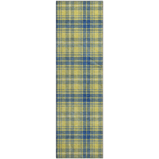 Piper Looms Mayfield Plaid AMF993 Yellow Machine Washable Area Rug Runner Main Image
