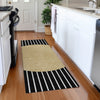 Piper Looms Mayfield Stripes AMF994 Black Machine Washable Area Rug Runner Lifestyle Image Feature