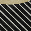 Piper Looms Mayfield Stripes AMF994 Black Machine Washable Area Rug Swatch Image
