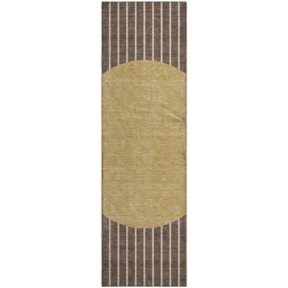 Piper Looms Mayfield Stripes AMF994 Brown Machine Washable Area Rug Runner Main Image