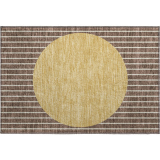Piper Looms Mayfield Stripes AMF994 Brown Machine Washable Area Rug Scatter Main Image