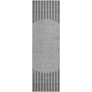 Piper Looms Mayfield Stripes AMF994 Gray Machine Washable Area Rug Runner Main Image