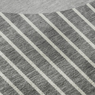 Piper Looms Mayfield Stripes AMF994 Gray Machine Washable Area Rug Swatch Image