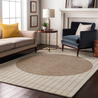 Piper Looms Mayfield Stripes AMF994 Ivory Machine Washable Area Rug Lifestyle Image Feature
