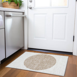 Piper Looms Mayfield Stripes AMF994 Ivory Machine Washable Area Rug Scatter Lifestyle Image Feature