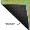 Piper Looms Mayfield Stripes AMF994 Lime Machine Washable Area Rug Backing Image