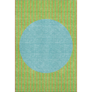 Piper Looms Mayfield Stripes AMF994 Lime Machine Washable Area Rug main image