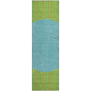 Piper Looms Mayfield Stripes AMF994 Lime Machine Washable Area Rug Runner Main Image