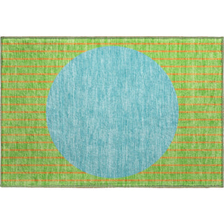 Piper Looms Mayfield Stripes AMF994 Lime Machine Washable Area Rug Scatter Main Image