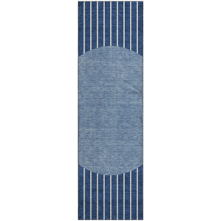 Piper Looms Mayfield Stripes AMF994 Navy Machine Washable Area Rug Runner Main Image