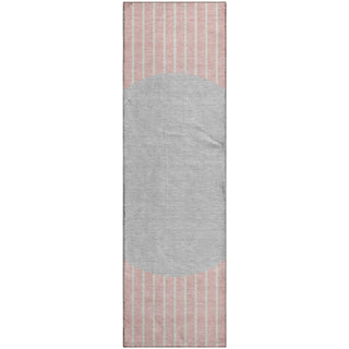 Piper Looms Mayfield Stripes AMF994 Pink Machine Washable Area Rug Runner Main Image