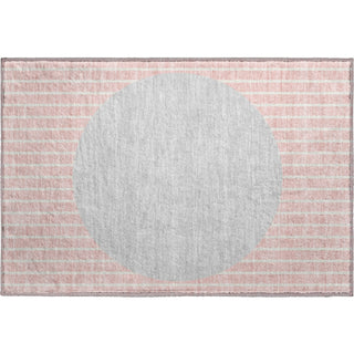 Piper Looms Mayfield Stripes AMF994 Pink Machine Washable Area Rug Scatter Main Image