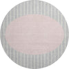 Piper Looms Mayfield Stripes AMF994 Silver Machine Washable Area Rug Round Main Image