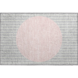 Piper Looms Mayfield Stripes AMF994 Silver Machine Washable Area Rug Scatter Main Image