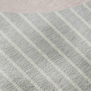 Piper Looms Mayfield Stripes AMF994 Silver Machine Washable Area Rug Swatch Image