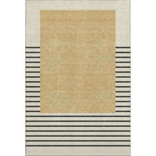 Piper Looms Mayfield Stripes AMF995 Gold Machine Washable Area Rug main image