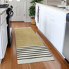 Piper Looms Mayfield Stripes AMF995 Gold Machine Washable Area Rug Runner Lifestyle Image Feature