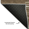 Piper Looms Mayfield Stripes AMF996 Brown Machine Washable Area Rug Backing Image