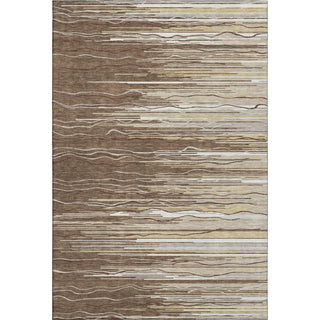 Piper Looms Mayfield Stripes AMF996 Brown Machine Washable Area Rug main image