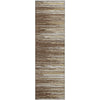 Piper Looms Mayfield Stripes AMF996 Brown Machine Washable Area Rug Runner Main Image