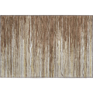 Piper Looms Mayfield Stripes AMF996 Brown Machine Washable Area Rug Scatter Main Image