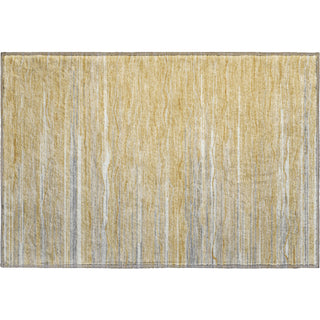 Piper Looms Mayfield Stripes AMF996 Gold Machine Washable Area Rug Scatter Main Image