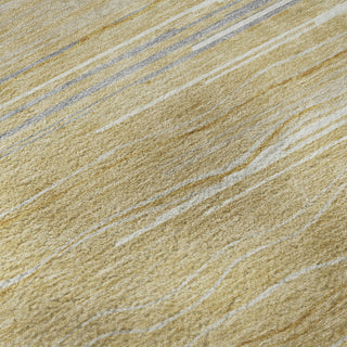 Piper Looms Mayfield Stripes AMF996 Gold Machine Washable Area Rug Swatch Image