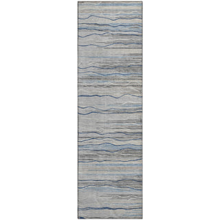Piper Looms Mayfield Stripes AMF996 Gray Machine Washable Area Rug Runner Main Image