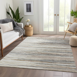 Piper Looms Mayfield Stripes AMF996 Ivory Machine Washable Area Rug Lifestyle Image Feature