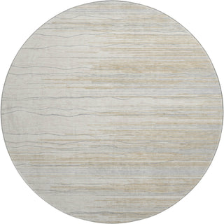 Piper Looms Mayfield Stripes AMF996 Linen Machine Washable Area Rug Round Main Image