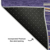 Piper Looms Mayfield Stripes AMF996 Purple Machine Washable Area Rug Backing Image