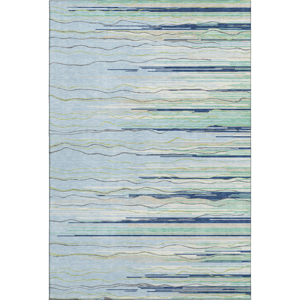 Piper Looms Mayfield Stripes AMF996 Sky Machine Washable Area Rug main image