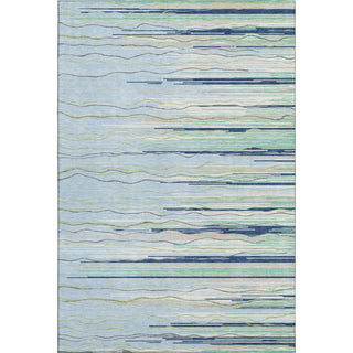 Piper Looms Mayfield Stripes AMF996 Sky Machine Washable Area Rug main image