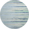 Piper Looms Mayfield Stripes AMF996 Sky Machine Washable Area Rug Round Main Image