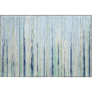 Piper Looms Mayfield Stripes AMF996 Sky Machine Washable Area Rug Scatter Main Image