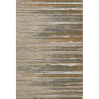 Piper Looms Mayfield Stripes AMF996 Taupe Machine Washable Area Rug main image