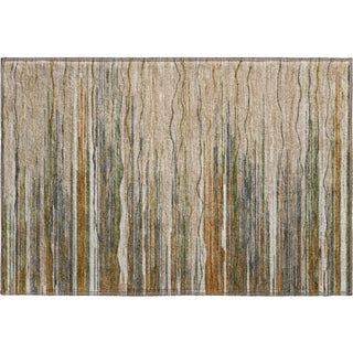 Piper Looms Mayfield Stripes AMF996 Taupe Machine Washable Area Rug Scatter Main Image