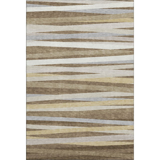 Piper Looms Mayfield Stripes AMF997 Brown Machine Washable Area Rug main image