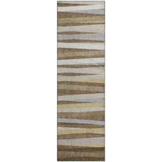Piper Looms Mayfield Stripes AMF997 Brown Machine Washable Area Rug Runner Main Image